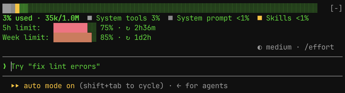 npk-bar in a terminal