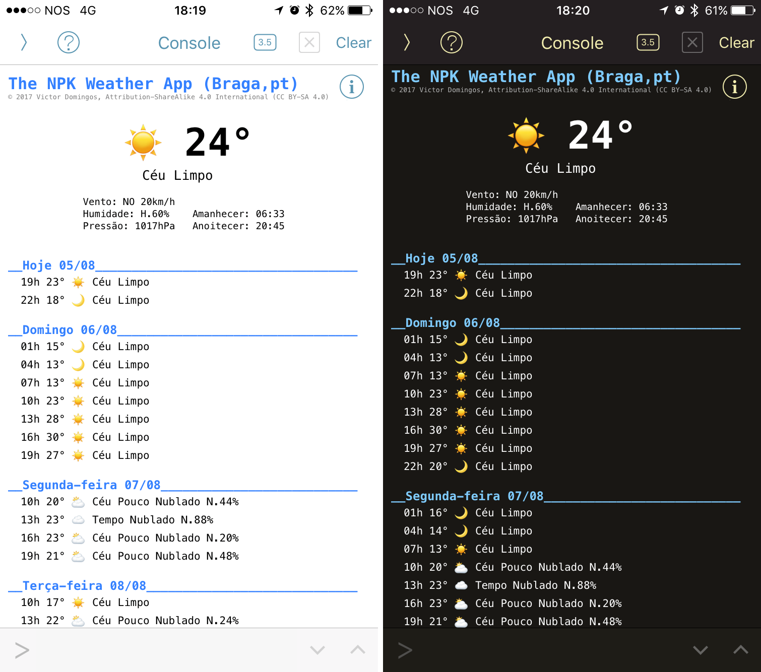 OpenWeather - Check the weather in your iPhone using a Python app